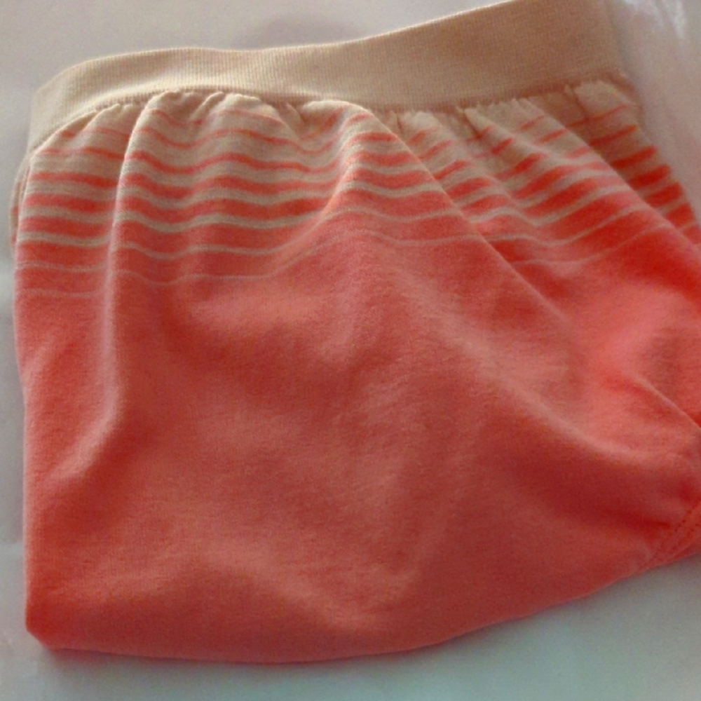 Peach Striped Women's Panties Bali. Peach Cream. New. No Tags.  Size 10 Sale